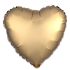Folieballon hart satin goud (43cm)